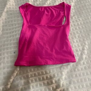 Vibrant Pink Sleeveless Top